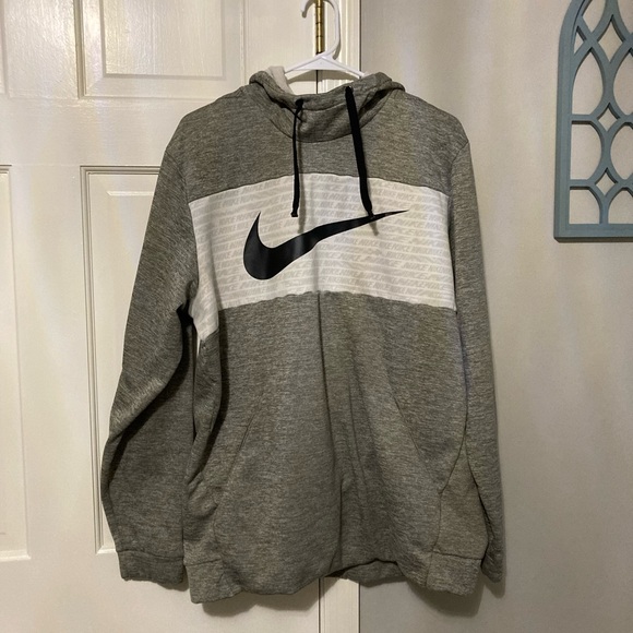 Nike Other - Nike Heather Gray Men's Sweater with Black Logo